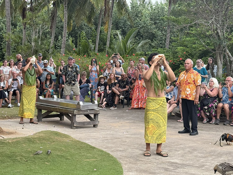 Start of the Imu Ceremony at the Smith Family Garden Luau